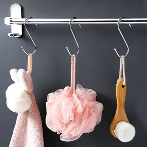 Custom S-Shape Hook Stainless Steel Clothes Bags Towel <strong>Plant</strong> Hanging Rack Multi-function Kitchen Bedroom Railing S <strong>Hanger</strong> Hooks - Product Image 4