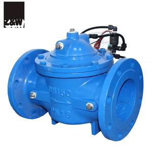 Katup Kontrol Logam Besi Ubin Pengurang Tekanan Hidrolik Irigasi Koneksi Flens Solenoid 3 4 5 6 8 10 Inci - Product Image 2