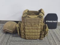 Gilet tactique porte-plaques en céramique d'alumine et de carbure de silicium (III IV UHMWPE), plaque balistique pour casque Fast IIIA et plaque balistique Strike Face