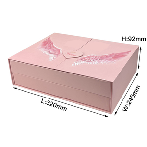 Moda logotipo personalizado embalaje rígido Día de San Valentín caja de papel doble puerta cierre magnético Etiqueta Privada caja de regalo de Chocolate - Product Image 2