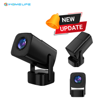 Nouveau en 2024! Projecteur IHOMELIFE F800 avec haut-parleurs externes 720P Rotation à 180 degrés Home cinéma Android 11 projecteur intelligent