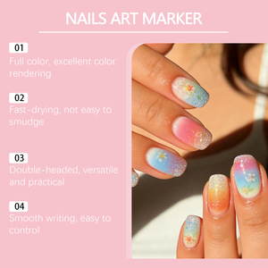 Juego de Rotuladores de Pintura de Uñas Temporales Acrílicos de 12 Colores, Resistentes al Agua, para Decoración de Uñas - Product Image 6