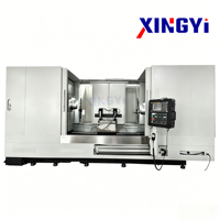 Machine-outil CNC à double sommier HHMC160-1000, idéale pour le fraisage et le perçage simultanés des extrémités des pièces d'arbre