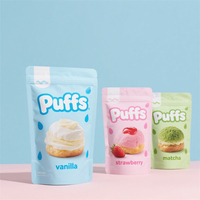 Bolsa de Plástico con Cierre Vertical de Grado Alimenticio, Impresa Personalizada, Resistente a la Humedad, Doypack Reutilizable para Snacks, Café y Dulces