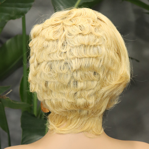 วิกผมแบบตัดสั้น 5*5 สำหรับผู้หญิง วิกผมแบบไม่ต้องใช้กาว มี<span class=keywords><strong>หน้าม้า</strong></span> แสกข้าง สีดำธรรมชาติ ผมบราซิลเวอร์จิ้นแท้ สำหรับวิกผมลูกไม้ ความหนาแน่น 180% - Product Image 3