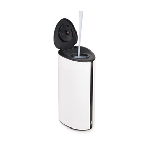 Supporto per dispenser di gel con dispenser argentato per stazioni igieniche - Product Image 2