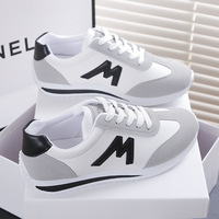 Nouvelles Baskets Sportives de Printemps Blanches 2024 pour Femme, Grande Taille, Respirantes, Assorties de Couleurs, Faciles à Enfiler, Tendance Étudiante
