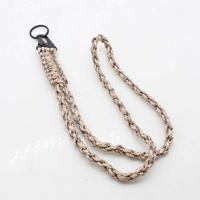 Tugas berat Paracord leher Lanyard kalung peluit tali dikepang gantungan kunci Lanyard untuk Aktivitas Luar Ruangan