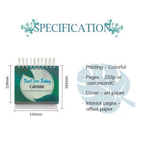 Fabrieksdrukwerk op maat: 365-daagse dagelijkse motiverende bureaukalender met spiraalbinding voor kantoor - Product Image 3