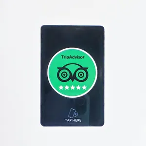 بطاقة RZX مخصصة مطبوعة RFID NFC لـ Facebook Tik Tok لـ Instagram و Google Review بطاقة ذكية حسب تصميم العميل