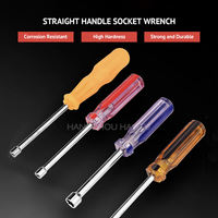 Poignée en plastique confortable, outils manuels, clé à douille hexagonale, poignée en PVC, écrou, tournevis