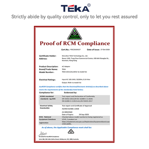 <span class=keywords><strong>Chargeur</strong></span> mural 5W 5V1A 1xUSB certifié SAA RCM avec protection contre les surtensions, les surintensités et les courts-circuits pour caméra, système de sécurité domestique, montre connectée - Product Image 2