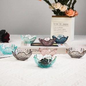 Petite coupelle à sauce en verre de style japonais, motif fleur de cerisier rose <span class=keywords><strong>martelé</strong></span>, pour vinaigre, fondue et assaisonnement barbecue - Product Image 1
