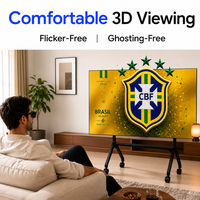 Pizarra Interactiva 3D 4K de 86 Pulgadas Bestar, Pantalla Todo en Uno con Tecnología RealD 3D de Grado Cinematográfico, Solución para Zonas de Fanáticos de Bares Deportivos