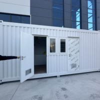 Maison conteneur moderne démontable, préfabriquée en panneaux sandwich d'acier, pour appartement ou hôtel, marque CCS, garantie 1 an, en vente en ligne