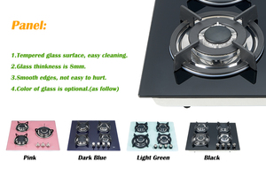 Fornelli in vetro fornello a 6 fuochi gpl elettrodomestici da cucina piani cottura temperati Estufas un durevole fornello a <span class=keywords><strong>Gas</strong></span> Cocina - Product Image 2