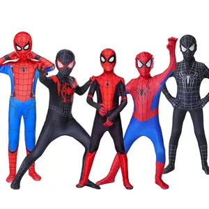 Costumes de cosplay pour enfants XJ Boys Echo, Noël, Halloween, super-héros <span class=keywords><strong>Miles</strong></span> <span class=keywords><strong>Morales</strong></span>, combinaison Zentai, combinaison en polyester - Product Image 2