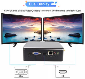 كمبيوتر صغير من Eglobal ثنائي النواة Intel Core 16 جيجابايت D3 usb شاشة مزدوجة RJ45 LAN كمبيوتر صغير للألعاب - Product Image 4