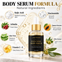 Sérum Corporel Éclaircissant Puissant pour les Articulations Sombres et les Taches Pigmentaires, Cosmétique Coréenne, Soin Visage et Corps pour Femme, Liquide, pour une Peau Éclatante