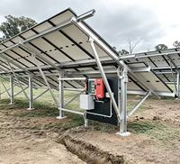 Structure de montage de panneaux solaires sur poteau et système en aluminium, support de fixation au sol pour panneaux photovoltaïques, système de montage électrique à faible coût
