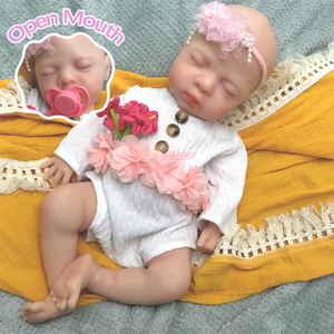 Poupée Bébé Fille Souple en Silicone de 18 Pouces avec Sucette pour Jeu d'Imitation, Cadeau de Vacances pour Enfants, Décoration Maison - Vente en Gros - Product Image 1