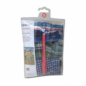 Calzoncillos Bóxer a Cuadros de Algodón Puro para Hombre, Corte Medio, Transpirables, Holgados, Tejidos, con Detalle en la Cintura - Product Image 4