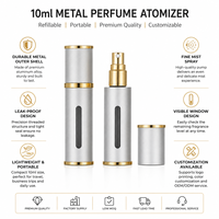 Perfume Corporal en Aerosol de 10 ml, Estilo Metálico, Marca Privada Personalizada, para Hombres y Mujeres, Fragancia de Lujo de Larga Duración, OEM ODM