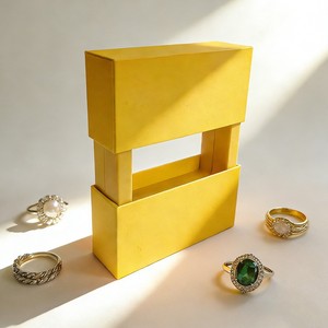 Luxury Black Rigid <b>Gift</b> <b>Box</b> With <b>Gold</b> Foil Logo Sponge Liner For Cosmetic Packaging Custom OEM Design - Product Image 5