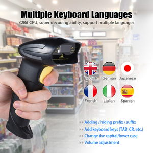 Lector de código de barras <span class=keywords><strong>USB</strong></span> inalámbrico YHDAA 2D escáner de código de barras QR de mano para escaneo de pantalla compatible con inventario de almacén de supermercado - Product Image 6