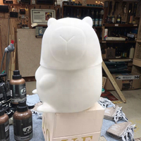 Nouveau jouet de coulée de fluide DIY Capybara mignon de dessin animé de 16 cm, embryon blanc avec tirelire