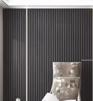 Panneau mural solide en WPC moderne, composite bois-plastique durable, décoration murale intérieure