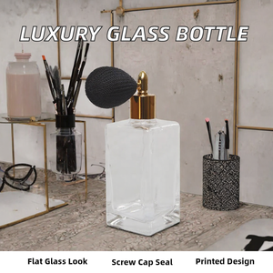 High Quality Flat Screw Cap Screen Printed <b>Glass</b> Airbag Perfume <b>Spray</b> <b>Bottle</b> with Reed Diffuser Luxury Cosmetic 10ml/ - Product Image 2