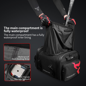 Sacoche de selle pour moto, bagages de tourisme, imperméable, de qualité supérieure, 40x30x30cm, accessoires pour moto - Product Image 3