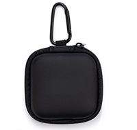 Estuche portátil para minilinterna EDC, bolsa de transporte resistente al agua para luz de camping con clip de mosquetón para senderismo y camping