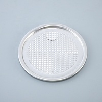 Stock d'usine disponible : Bouteille en plastique PET transparente ronde de 500 ml, à large ouverture, avec double couvercle, vide, pour aliments, bonbons, gâteaux et biscuits