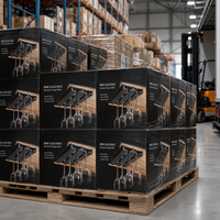Support à verres à vin noir mat antirouille à fixer sous l'armoire pour cuisine et bar, vente en gros OEM directement de l'usine