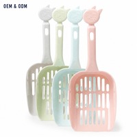 Pelle à litière pour chat en maille plastique, conception épaissie pour ramasser les excréments de chat ; pelle à litière de qualité supérieure pour animaux de compagnie, vente en gros disponible, fabriquée en Chine
