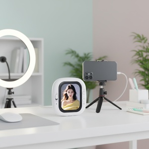 หน้าจอแสดงผลแม่เหล็กพกพาขนาด 2.01 นิ้ว IPS 2.4G 5G WIFI สำหรับ iPhone และ <span class=keywords><strong>Xiaomi</strong></span> - Product Image 1