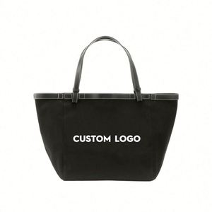 New Tide Lazy Style Simple <b>Large</b> Capacity Thickened Tote <b>Canvas</b> Handheld Shopping One Shoulder Women's Student School <b>Bag</b> - Product Image 5