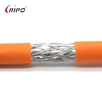 Kabel Ethernet CAT8 23AWG 650MHz SFTP Terperisai LSZH Konduktor Padat Tembaga Telanjang 8-Konduktor 1000ft/500m 305m Gulungan Kotak Tarik