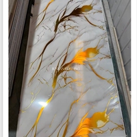 Lámina de PVC Impermeable y Antiarañazos con Recubrimiento UV, Panel de Pared de Imitación de Piedra de 4x8 pies, Ecológico, para Decoración de Baños