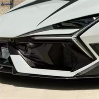 Kit carrosserie en fibre de carbone sèche de haute qualité 3K style M modifié avec cache radar pour pare-chocs avant Lamborghini Revuelto