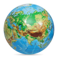 Balón de Fútbol Educativo Ligero con Mapa del Mundo Impreso, para Uso en Exteriores, Admite Logotipo y Diseño Personalizados