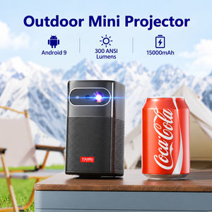 Proyector 1080P con Batería Integrada, Enfoque Automático TOF, WiFi, Android, <span class=keywords><strong>Mini</strong></span> Cine en Casa para Proyector DLP, <span class=keywords><strong>Precio</strong></span> de Fábrica - Product Image 1