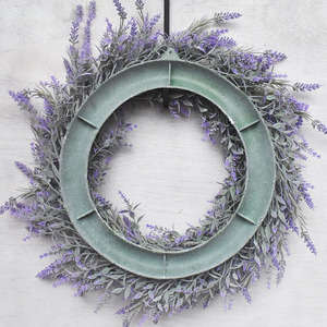 <span class=keywords><strong>Couronne</strong></span> <span class=keywords><strong>de</strong></span> cheveux <span class=keywords><strong>de</strong></span> fleurs artificielles Porte d'entrée <span class=keywords><strong>Couronne</strong></span> <span class=keywords><strong>de</strong></span> lavande artificielle - Product Image 6