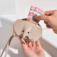 Dompet Koin Gajah Harga Pabrik, Gantungan Kunci, Tas Kunci Multi-Kartu, Tempat Kartu, Tas Tangan Resleting, Tas Penyimpanan Lipstik
