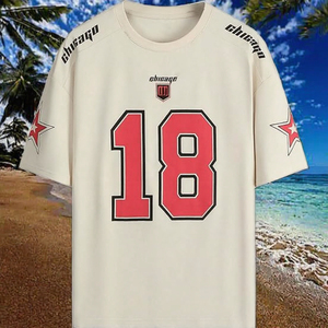 OEM Vente en gros 100% Polyester T-shirt à manches courtes respirant imprimé de haute qualité Maillot de football américain Logo personnalisé Été - Product Image 3