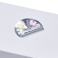 Autocollant hologramme argent personnalisé leurre clair signes du produit emballage or feuilles personnalisées argent vide impression preuve marque bricolage