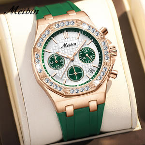 Reloj Multifunción para Mujer, Clásico, Cronógrafo de Tres Ojos, Calendario, Reloj de Cuarzo - Product Image 4