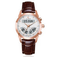 Montre Azan pour Hommes, Montres de Prière Musulmanes Adhan Qibla, Heure Islamique Al-Sahar Fajr, Montre-Bracelet Numérique Musulmane de Luxe
